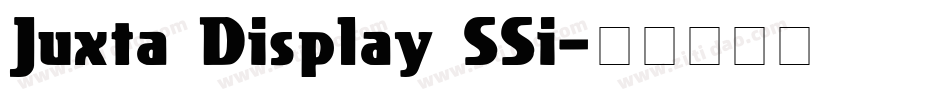 Juxta Display SSi字体转换